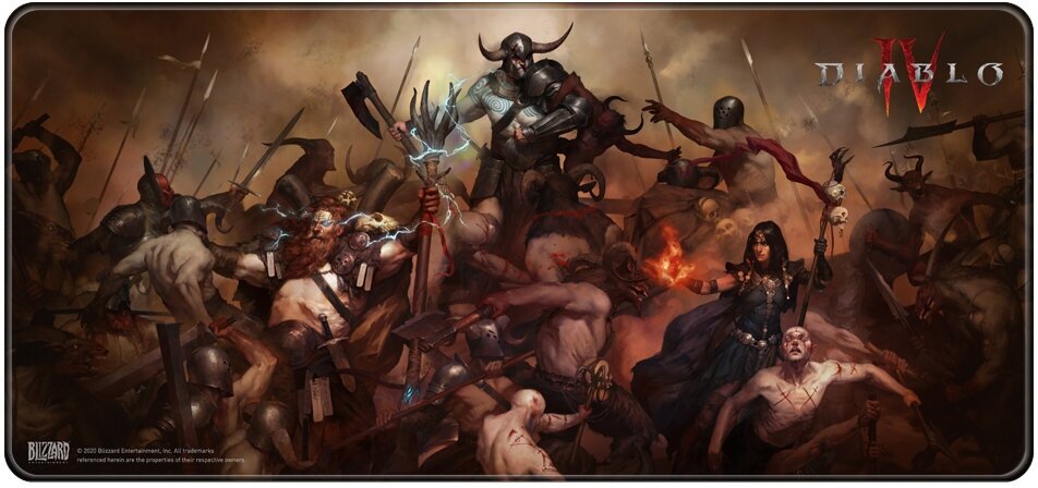 Коврик для мыши Blizzard Diablo IV Heroes XL