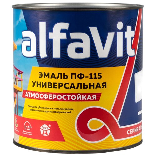 Эмаль пентафталевая / алкидная (ПФ) Alfavit ПФ-115 салатовый 20 кг