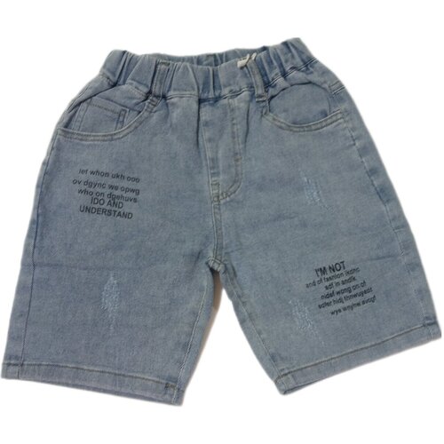 фото Шорты для девочки джинсовые (3642) синий. р-р 128 (24)сн нет бренда