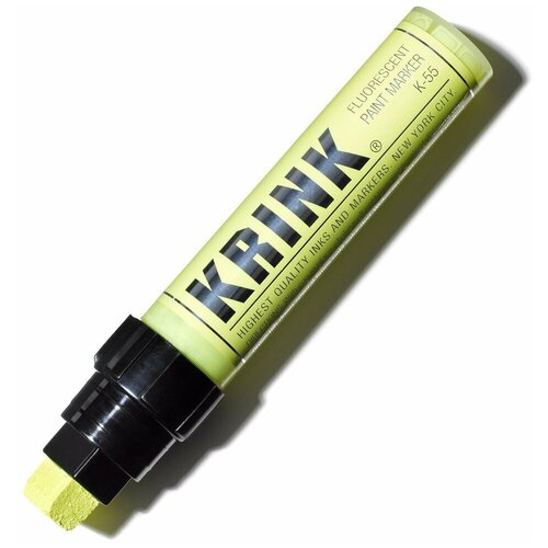Акриловый помповый флуоресцентный маркер Krink k55 15 mm цвет желтый