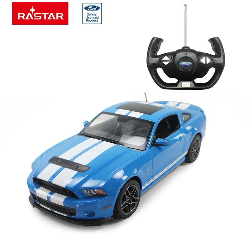 Машина р у 1:14 Ford Shelby GT500 Цвет Синий 49400E