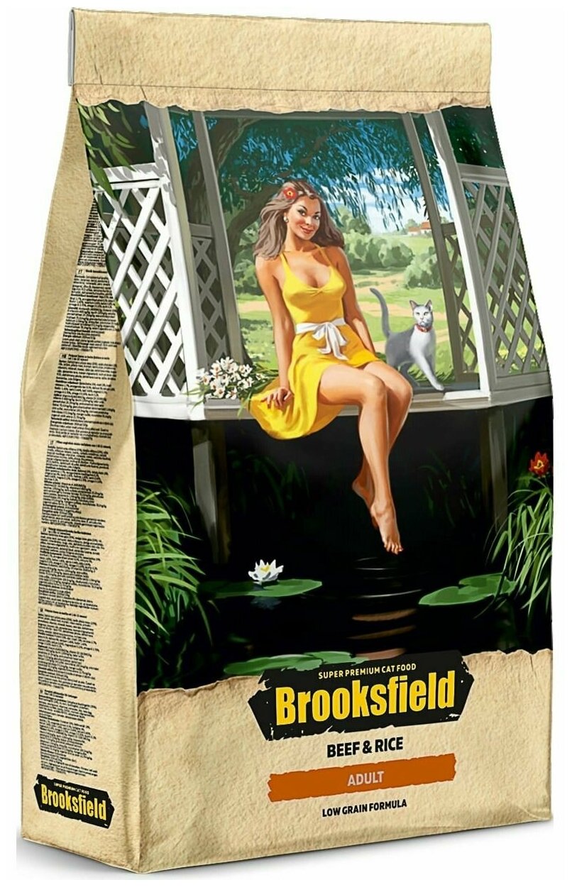 BROOKSFIELD (Бруксфилд) Low Grain Adult Cat Beef Сухой корм для взрослых кошек 6 кг, Говядина - фотография № 6