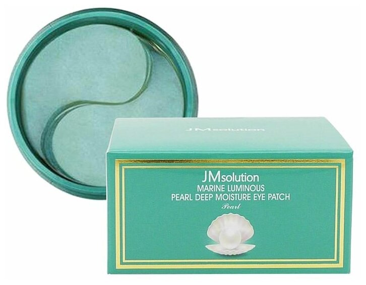 Патчи гидрогелевые с морским комплексом JMSOLUTION Marine Luminous Pearl Deep Moisture Eye Patch 60pcs