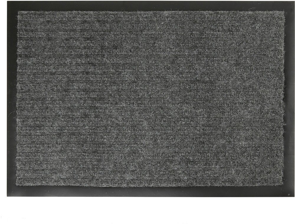 Коврик придверный влаговпитывающий, ребристый, Стандарт, размер 40х60 см, цвет серый - фотография № 7