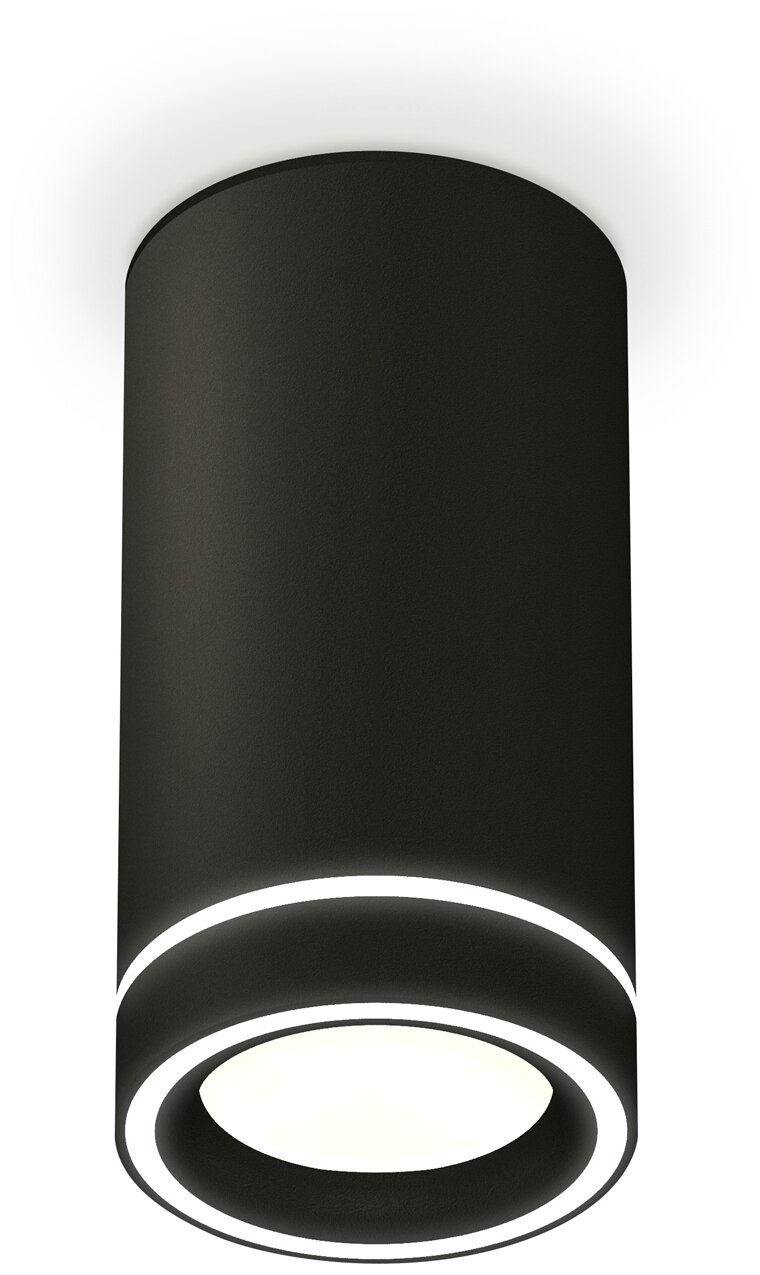 Накладной светильник XS8162004 SBK/FR черный песок/белый матовый GX53 (C8162, N8434)
