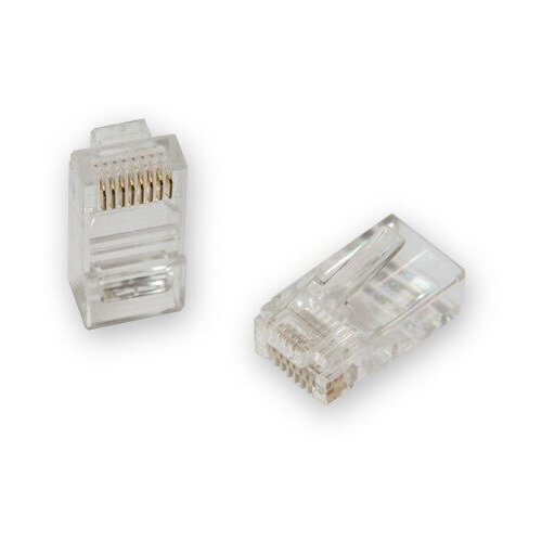 Вилка-коннектор RJ-45 GREENACCESSORIES GA-PLUG5WG-10 категория 5e UTP для многожильного кабеля, 8p8c позол. конт. (10 шт.)