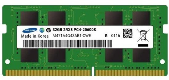 Оперативная память Samsung DDR4 32Gb 3200MHz pc-25600 (M471A4G43AB1-CWE) оем