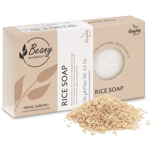 Мыло Beany твердое натуральное турецкое Rice Extract Soap с рисовым экстрактом