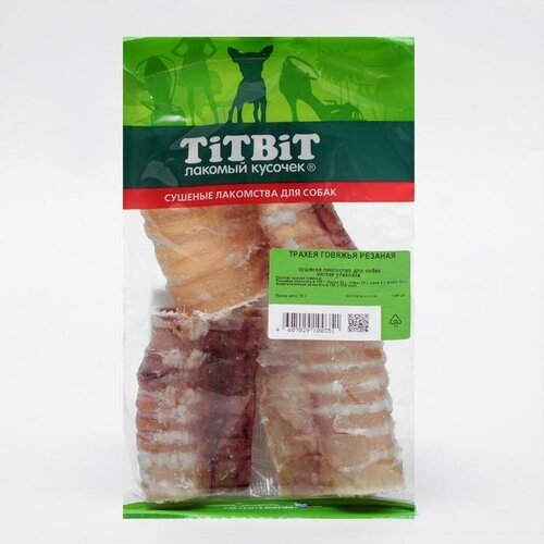 TiTBiT Трахея говяжья резаная TitBit для собак, мягкая упаковка, 70 г titbit трахея говяжья мягкая упаковка 60 г