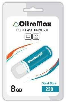 USB флэш-накопитель (OLTRAMAX OM-8GB-230-св. синий)