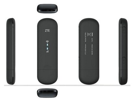 Модем 2G/3G/4G ZTE MF79RU USB Wi-Fi Firewall +Router внешний черный