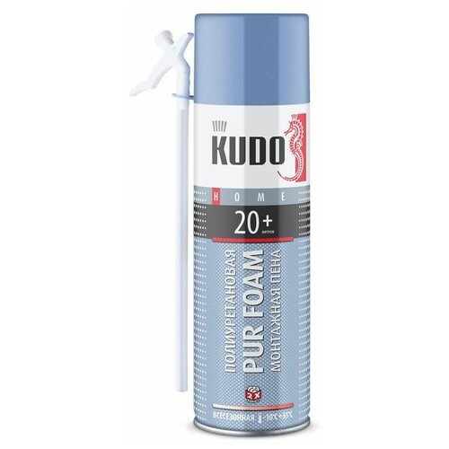 клей пена kudo multi adhesive home 12 1000 мл Пена монтажная KUDO, бытовая, 650 мл, Home 20+, всесезон, KUPH06U20+