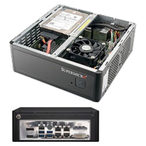 Платформа серверная SYS-1019S-MP Mini-ITX SC-101iF X11SSV-M4 CM236 4 SATA3