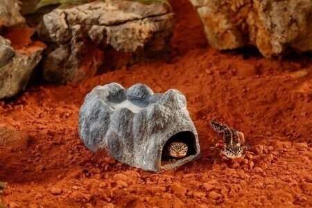 Влажная пещера Exo Terra Wet Rock Ceramic Cave Small 11x6,5x5 см. - фотография № 13