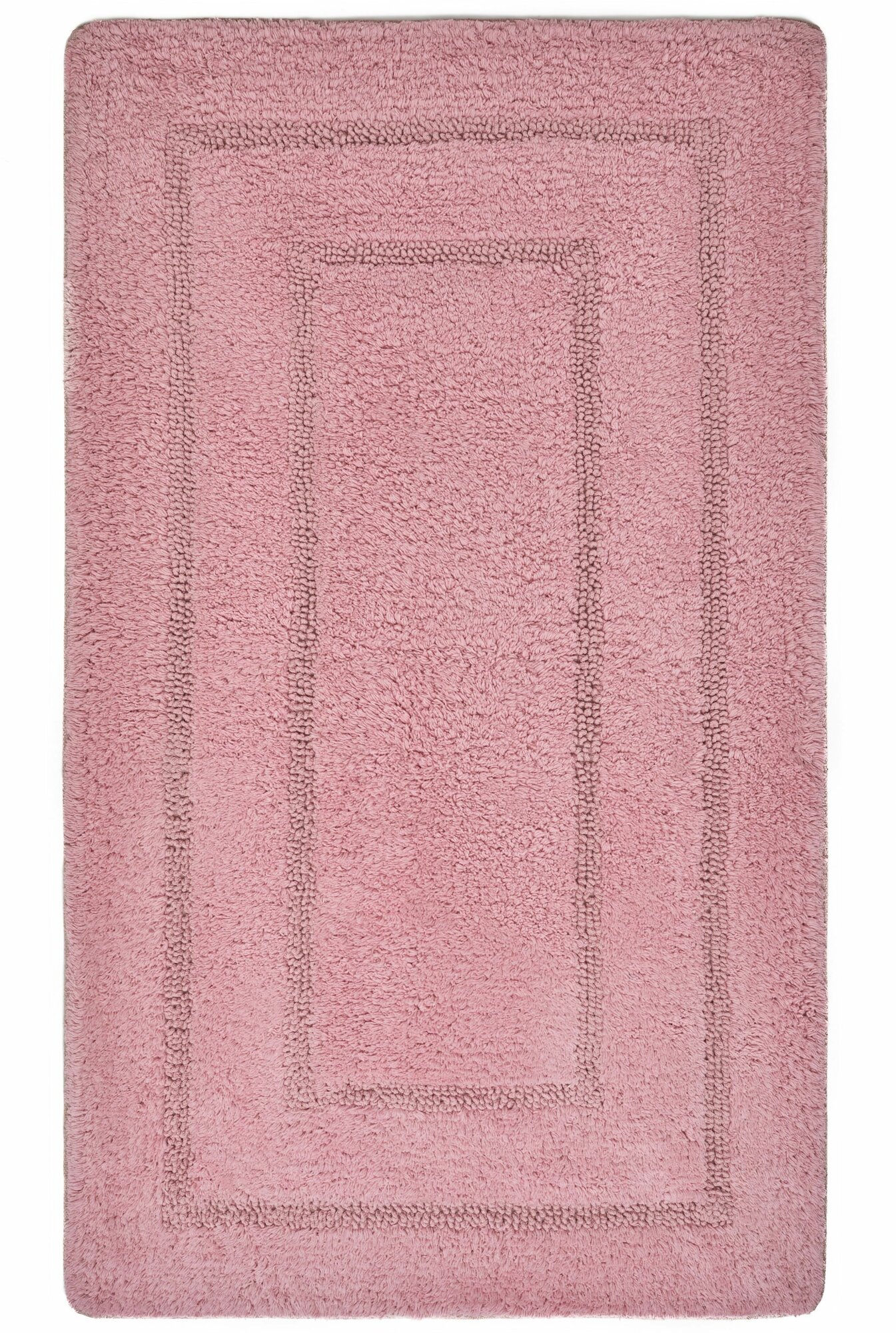 Комплект ковриков, размер 60x100 см, 50x50 см, цвет розовый Arya Home 9751245 . - фотография № 12