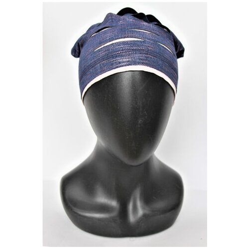 фото Шапка бини ajs, размер 52-54, розовый, синий