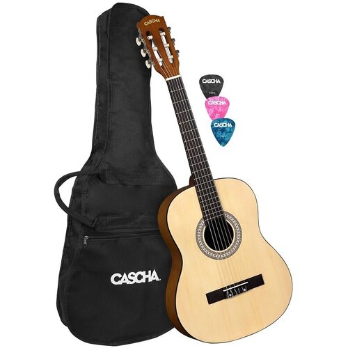 CASCHA Student Series HH 2351 - Классическая гитара 3/4 с чехолом классическая гитара cascha stage series cgc200 3 4