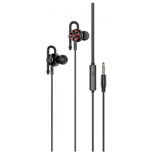 HOCO M84 Наушники микрофон Кнопка ответа 12м 35 mm jack Black 103800₽