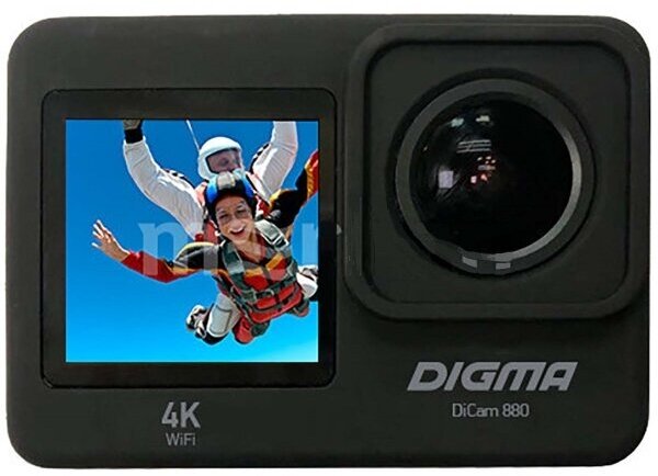 Видеокамера экшн Digma DiCam 880 Black