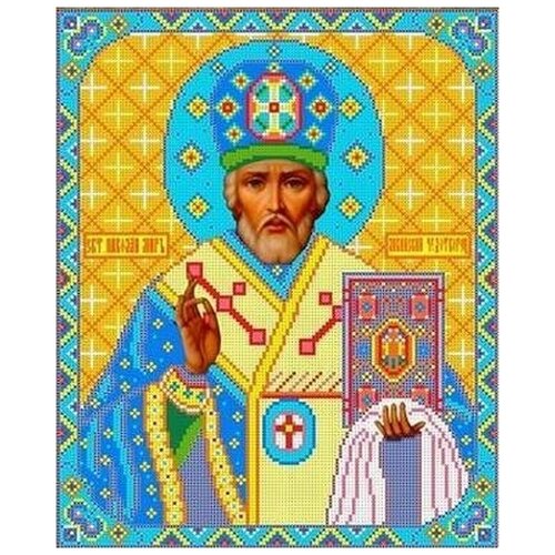 Рисунок на ткани Каролинка Святой Николай Чудотворец, 35x29 см
