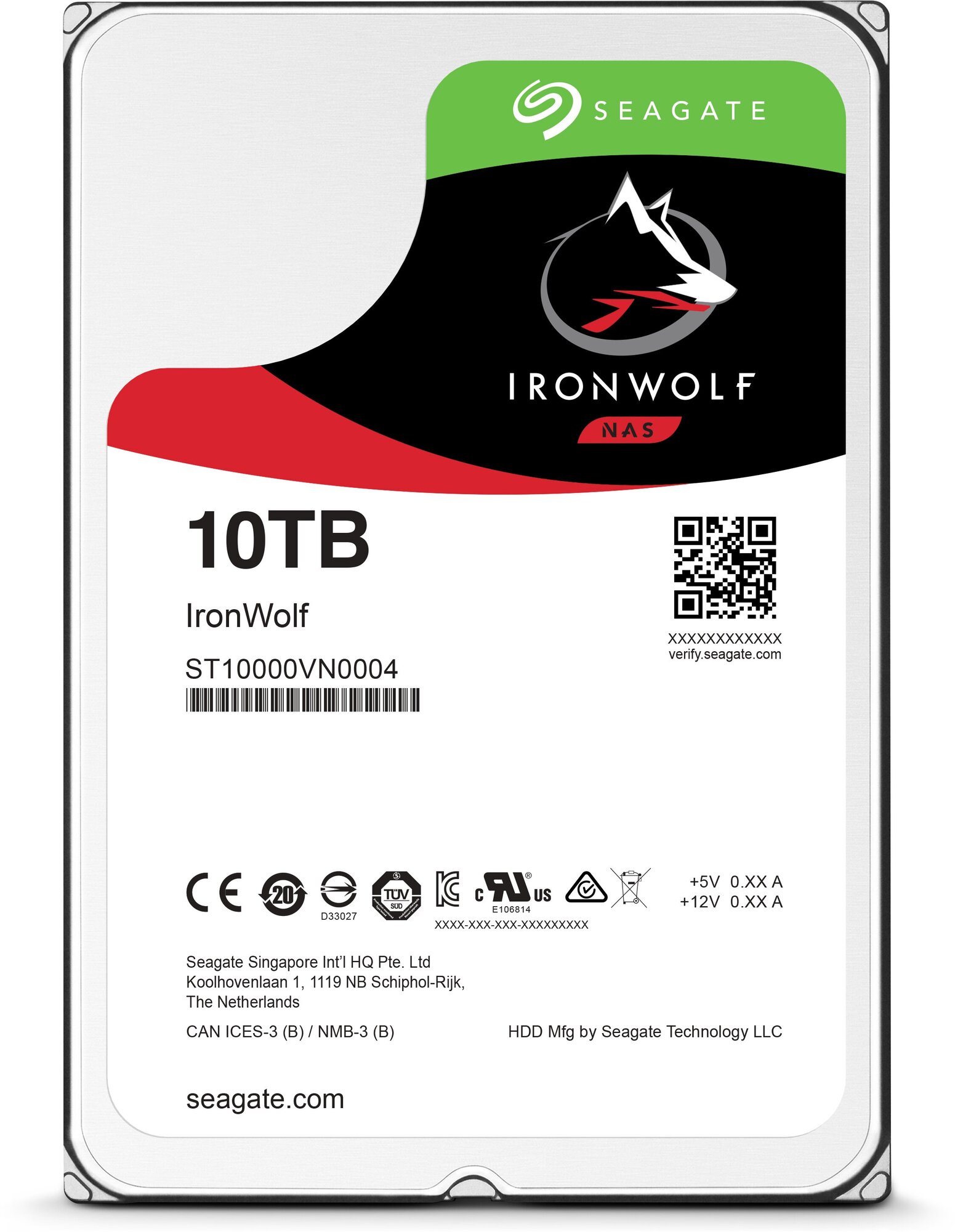 Жесткий диск Seagate IronWolf 10 TB (ST10000VN0004)