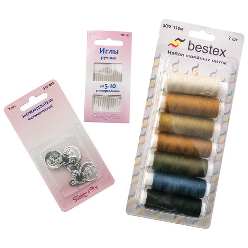 фото Набор 'нитки повышенной прочности с иголками' bestex