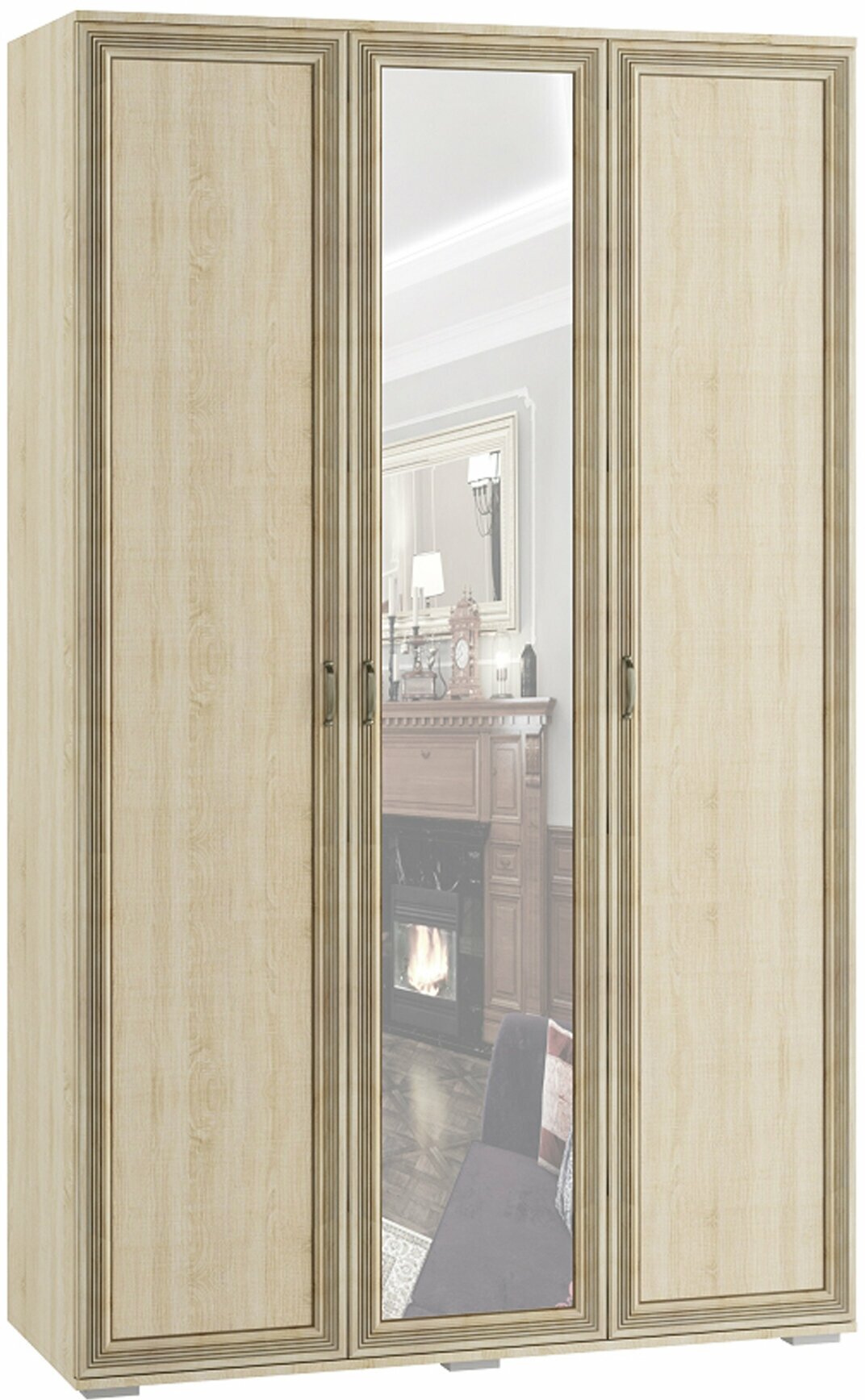 фото Спальня Ливорно Шкаф 3-х ств. ЛШ-24 дуб сонома