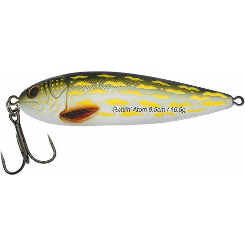 фото Блесна колеблющаяся abu garcia rattlin atom 9.5cm pike (1571177)