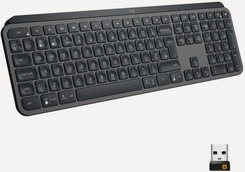 Изображение товара Клавиатура беспроводная Logitech MX Keys Graphite (русская раскладка)