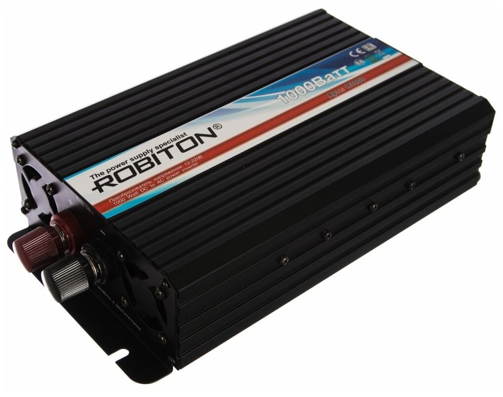 Автоинвертор Robiton R1000 (1000Вт) с 12В на 220В 13203