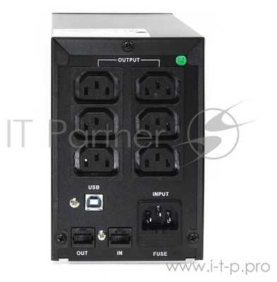 ИБП Crown Line Intractive Cmu-sp650iec USB 650VA/360W, корпус металл, 1x12V/7AH, розетки 6*IEC, тран .