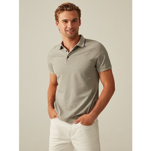 Поло 20LINE, хлопок, размер 46, серый