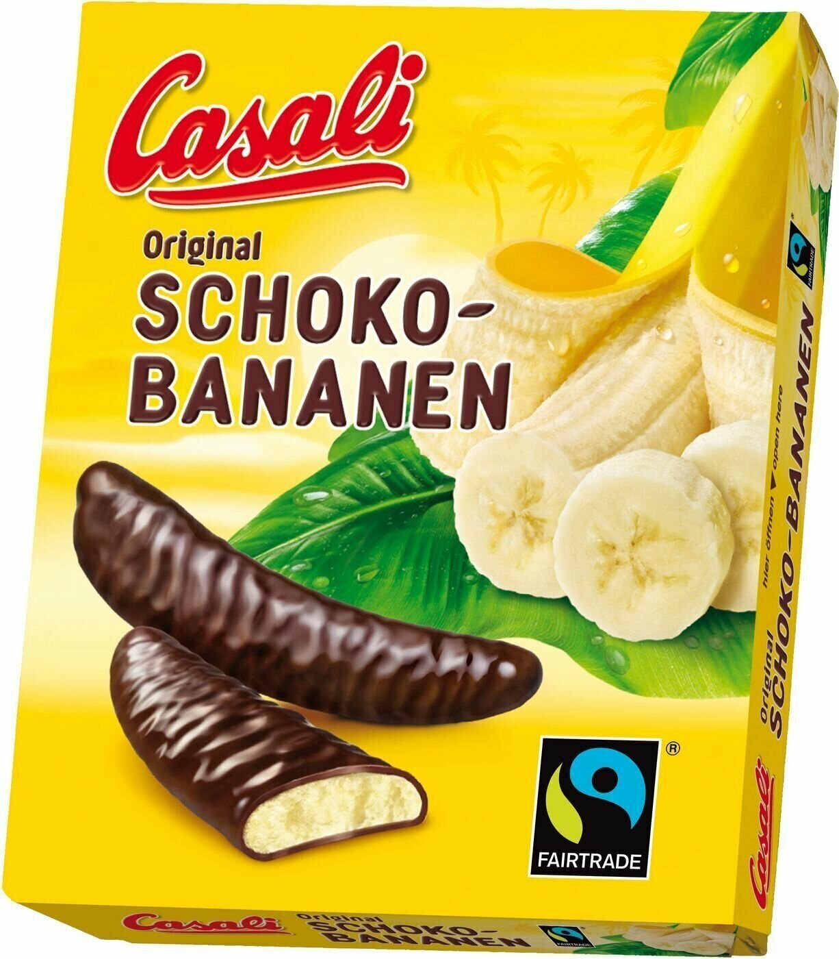 Конфеты CASALI Schoko-Bananen Банановое суфле в шоколаде, 150 г - 3 шт. - фотография № 2