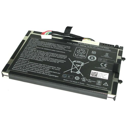 Аккумулятор для ноутбука Alienware M11x, M14x (PT6V8) аккумуляторная батарея для ноутбука dell alienware m11x 14 8v 63wh pt6v8