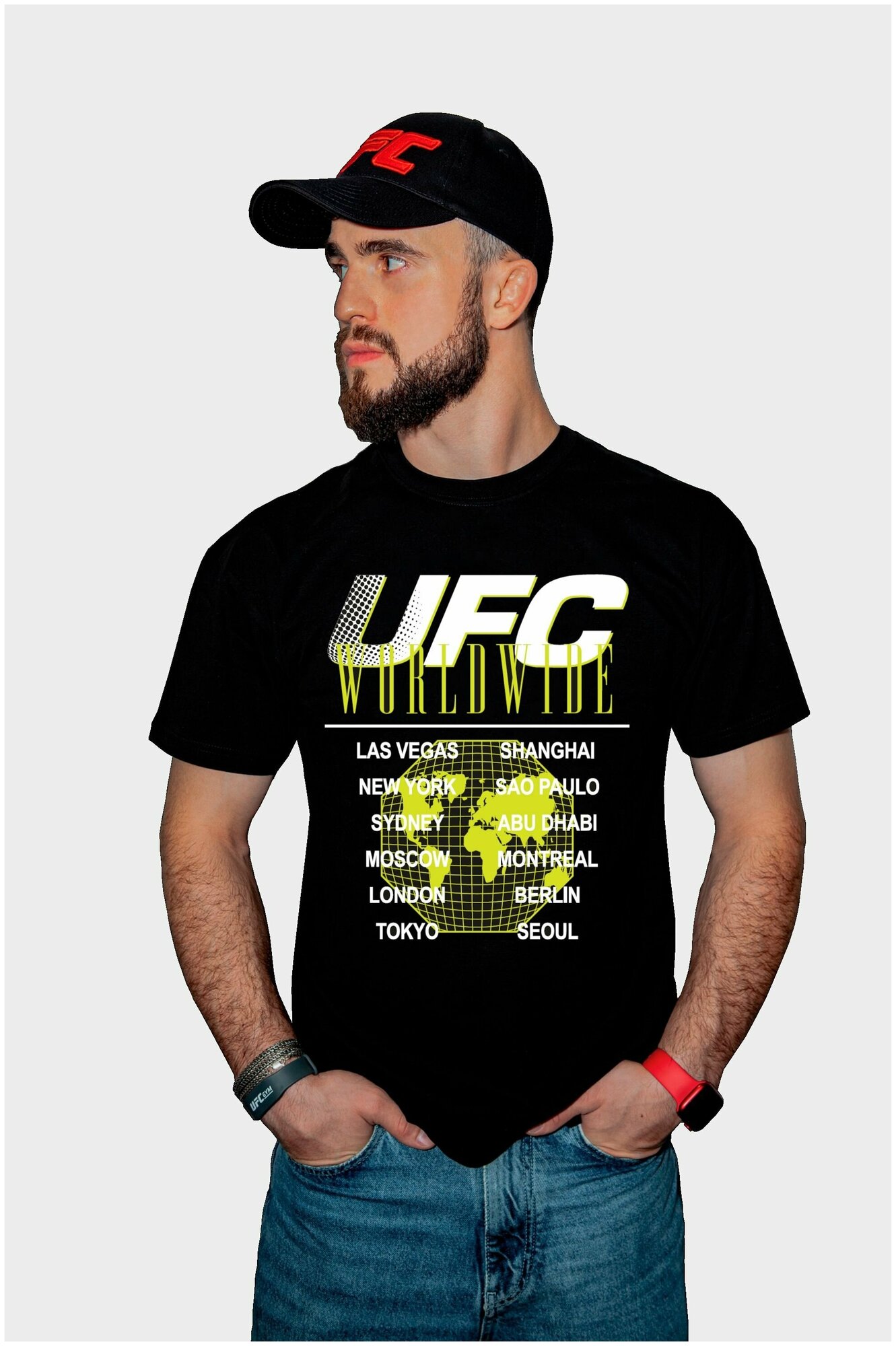 Футболка мужская UFC WORLD WIDE T-SH