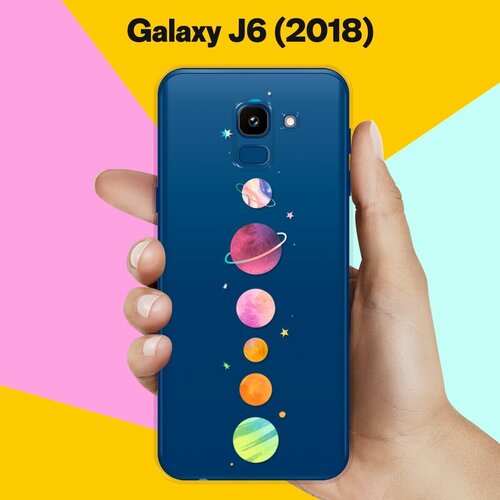 Силиконовый чехол Планеты на Samsung Galaxy J6 (2018) силиконовый чехол цветы оранжевые на samsung galaxy j6 2018