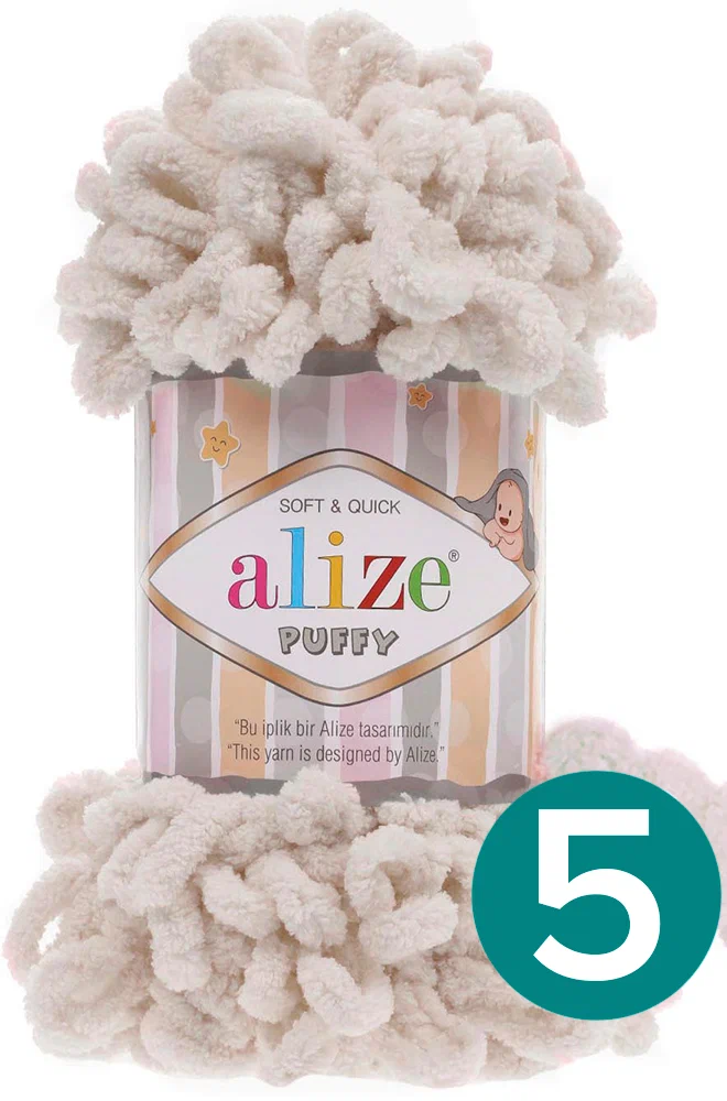 Пряжа Alize Puffy 1 % полиэстер 100 г