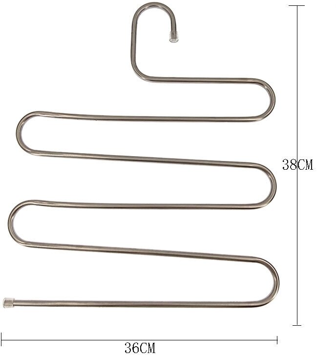 Вешалка для брюк 5в1 из металла - фотография № 7