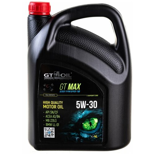GT OIL Масло Моторное Gt Oil Max 5w-30 Синтетическое 4 Л 8809059408971