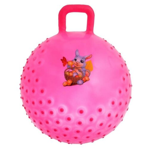 фото Мяч прыгун с ручкой «сказочные истории», массажный, d=45 cм, 350 г, микс сима-ленд