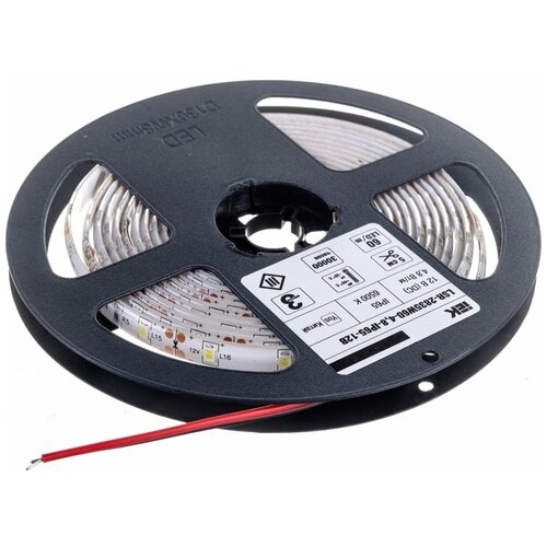 Лента светодиод LSR-2835 4,8Вт 60Led 6500К 12В бел IP65 3м IEK