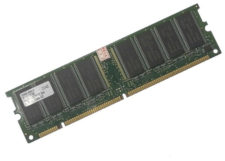Б/у ОЗУ Dimm SDRAM 64Mb PC-100 Hyundai HYM7V65801 BTFG-10S BA-A
