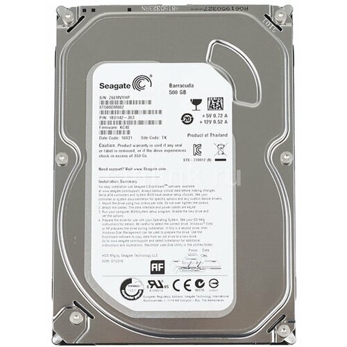 Жесткий диск 500 ГБ Внутренний Seagate BarraCuda 290000₽