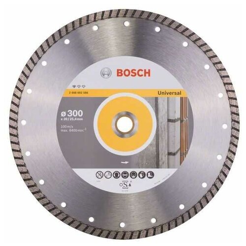 Алмазный диск BOSCH Standard for Universal Turbo 300x20/25.40
