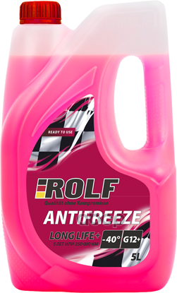 Антифриз Готовый G12 + 5Л Antifreeze Rolf G12+ Red 5L ROLF арт. 70012