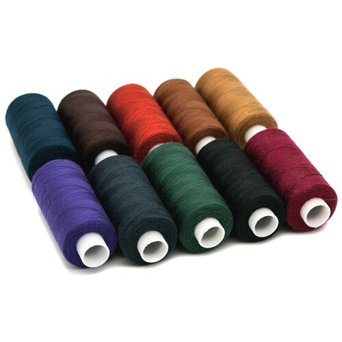 фото Набор ниток 'bestex' 40/2, 400ярд, 10шт/упак, ассорти 'темные цвета'