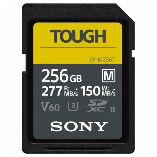 Карта памяти Sony Tough SDXC 256GB UHS-II U3 V60 R277/W150MB/s (SF-M256T)