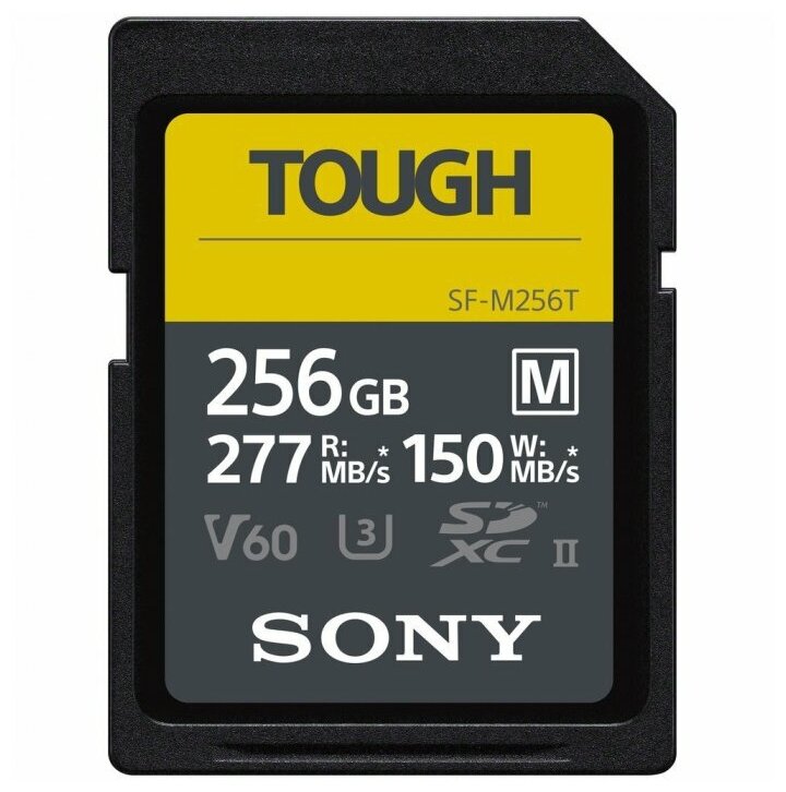Карта памяти Sony SF-M TOUGH 256 ГБ 277/150