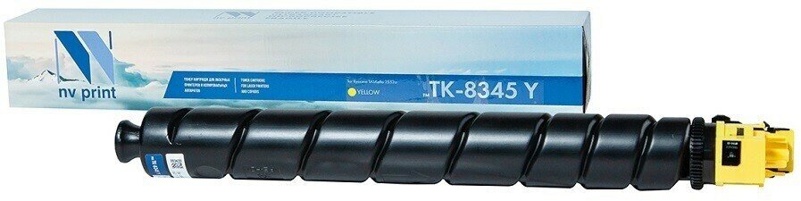 Тонер-Картридж NV Print TK-8345 Yellow для принтеров Kyocera Taskalfa-2552ci, 12000 страниц