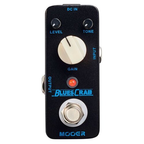 Mooer Blues Crab мини-педаль овердрайв mooer green mile педаль гитарная overdrive аналог ibanez ts808